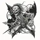 Iron Maiden Eddie somewhere in time tattoo design idea