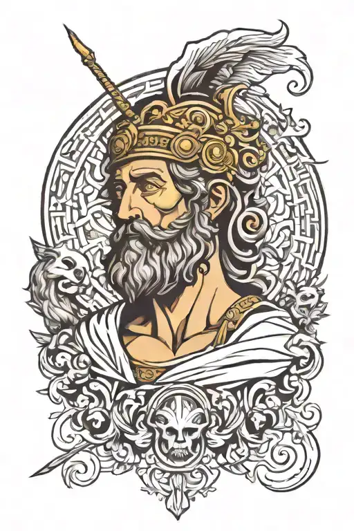 Aristotle Greek mytholog tattoo design idea