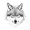number 22, wolf and a key lock tattoo design idea