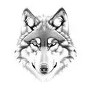 number 22, wolf and a key lock tattoo design idea