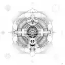 chakras tattoo design idea