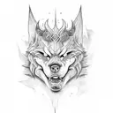 tyr and fenrir tattoo design idea