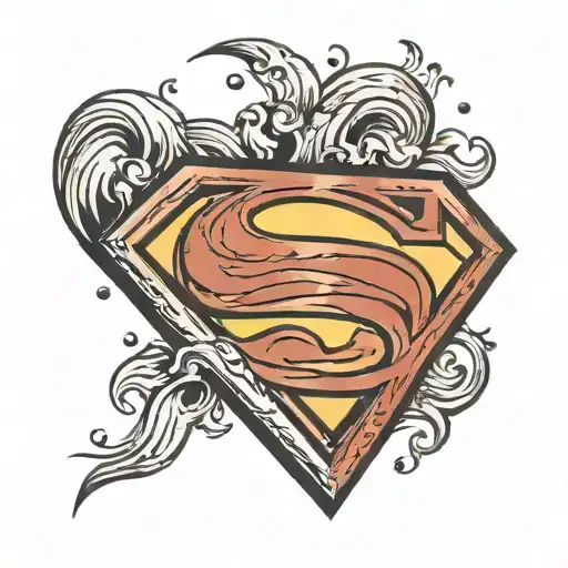 Superman Logo tattoo design idea