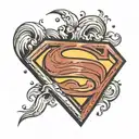 Superman Logo tattoo design idea