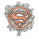 Superman Logo tattoo design idea