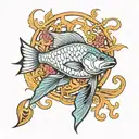 ichthys symbol tattoo design idea