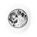 moon river tattoo design idea