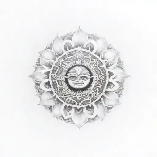 Bali symbols tattoo design idea