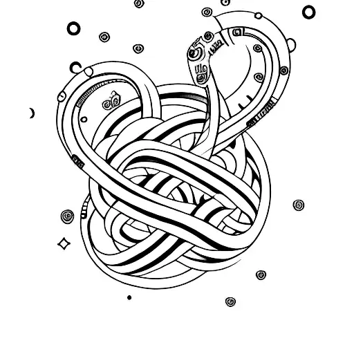 Vikky love dhanu infinity  tattoo design idea