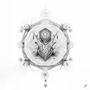 Vikky love dhanu infinity  tattoo design idea