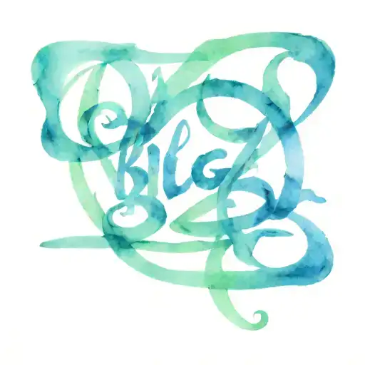 word 'Bilge' 3d hand writing tattoo design idea