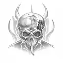 Death Bat tattoo design idea