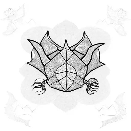 stingray with dreadlocks tattoo design idea