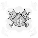 stingray with dreadlocks tattoo design idea