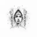 listen keep watching stay quiet life is like watching movie tattoo design idea