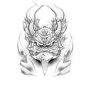 Suzuki samurai  tattoo design idea