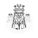 LEPER KING tattoo design idea