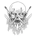 LEPER KING tattoo design idea