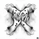 handshake  tattoo design idea