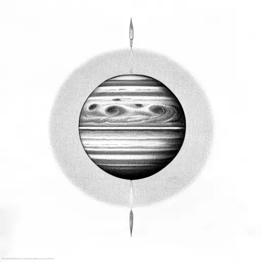 uranus tattoo design idea