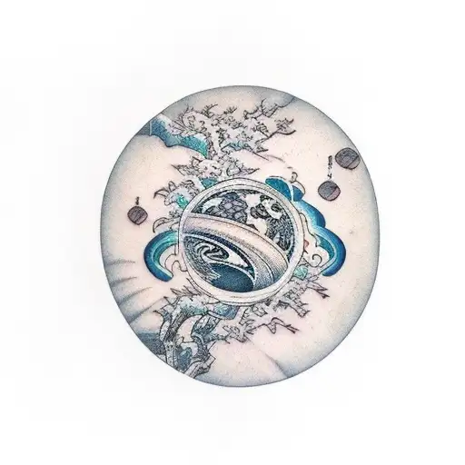 uranus tattoo design idea