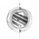 uranus tattoo design idea