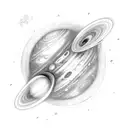 uranus tattoo design idea