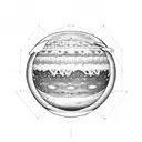 uranus tattoo design idea