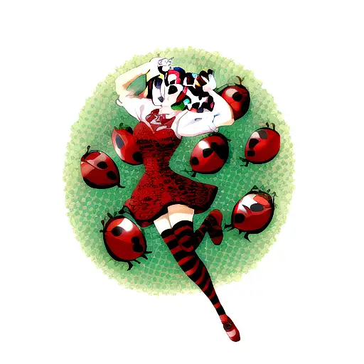 Ladybug tattoo design idea