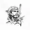 che Guevara make up joker tattoo design idea