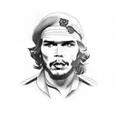 che Guevara make up joker tattoo design idea