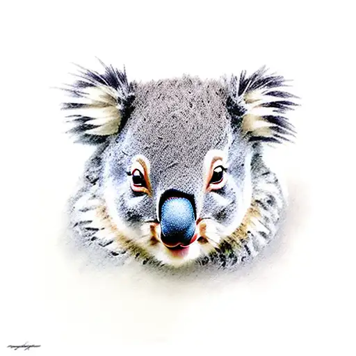 The name Evi-Lynn with a koala, squirrel and a deer. tattoo design idea