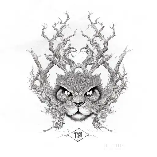 "the trouble is son the further you run the more you feel undefined" with ivy vines tattoo design idea