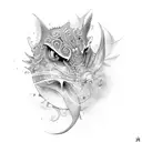 scroll tattoo design idea