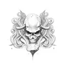 scroll tattoo design idea