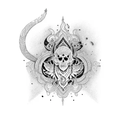 tattoo with names Soham and Asmita merged together tattoo design idea