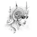 tattoo with names Soham and Asmita merged together tattoo design idea