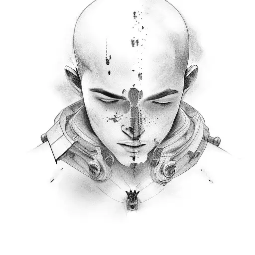 boy becoming man tattoo design idea