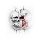 Rejected, seeking revenge, lonely, dark tattoo design idea