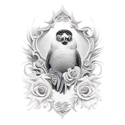  cuervos negros tattoo design idea