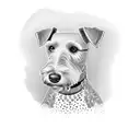 Airedale Terrier tattoo design idea