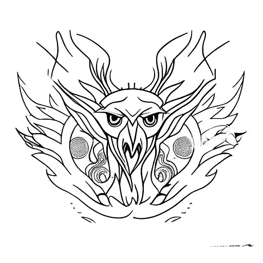 thestral  tattoo design idea