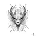 thestral  tattoo design idea