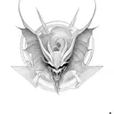 thestral  tattoo design idea
