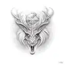 thestral  tattoo design idea