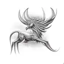 thestral  tattoo design idea
