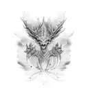 thestral  tattoo design idea