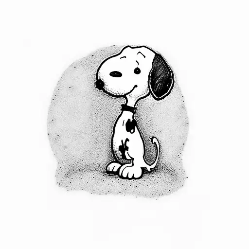 snoopy  tattoo design idea