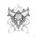 celtic triskle tattoo design idea