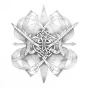 celtic triskle tattoo design idea